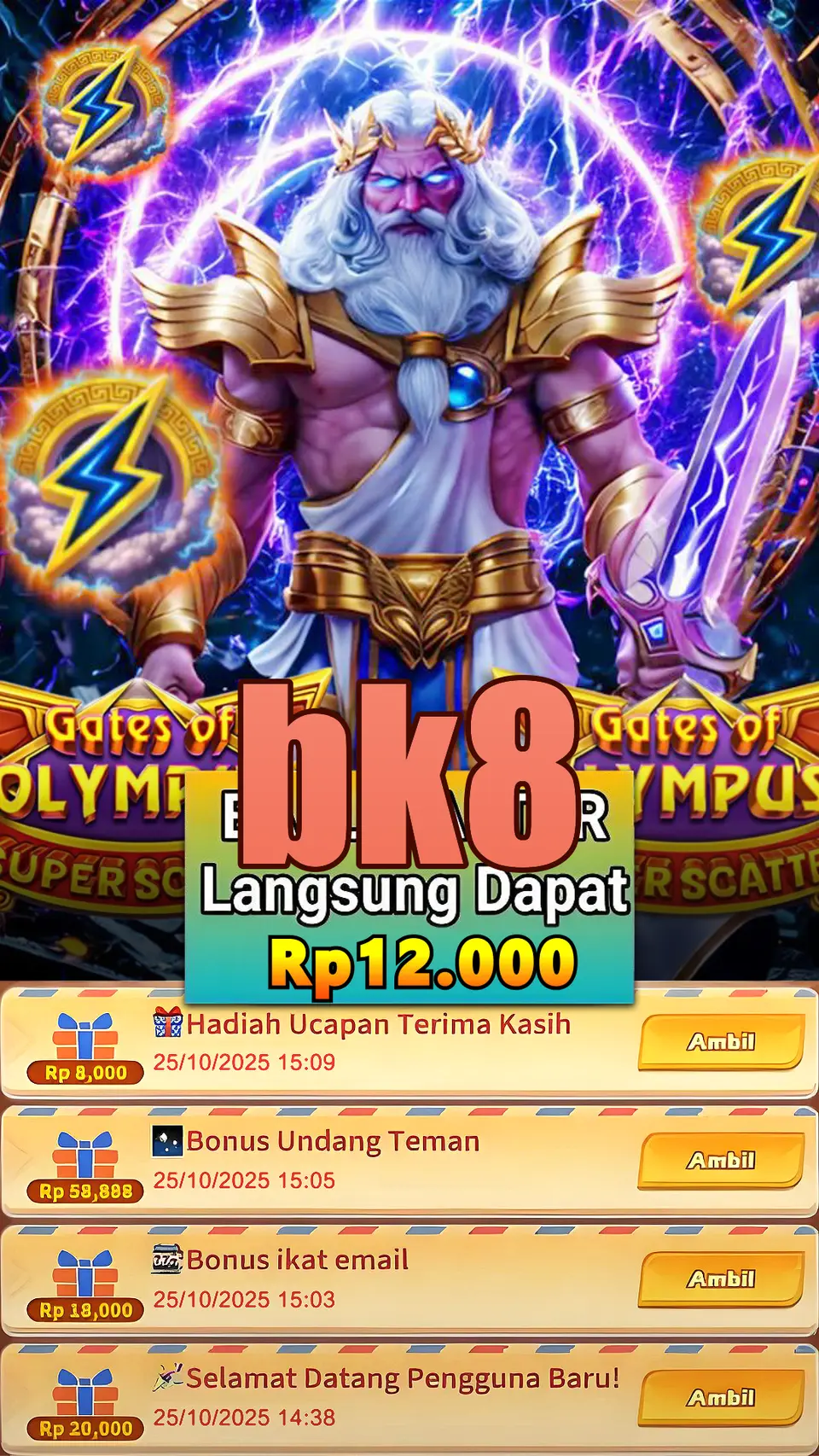 bk8 Tangkapan Layar Resmi APK